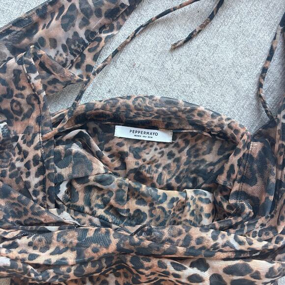 Peppermayo Elysia Maxi Dress Leopard - Picture 6 of 6